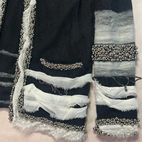 diane von furstenberg black cardigan